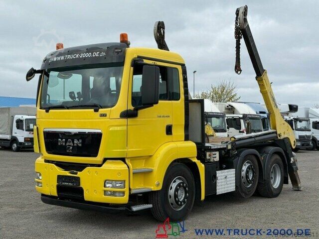 Tipper truck MAN TGS 26.400 6x2 Gergen Teleabsetzer+Fernbedienung