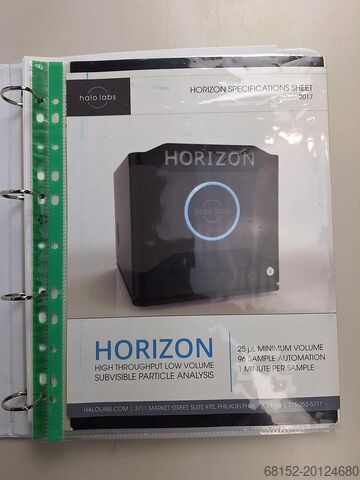 Halo Labs Horizon Particle Analyzer Halo Horizon