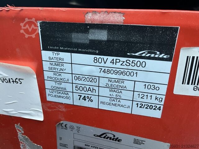 Electric 4-wheel forklift Linde E25-01