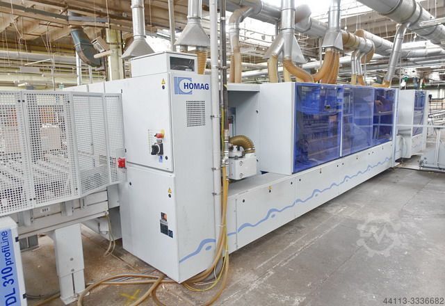 LINE OF DOUBLE SIDE SIZING & EDGE BAND. HOMAG KFL 525 + TDL 310 + KFL 526