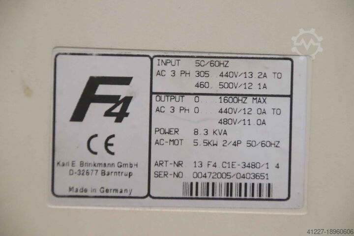 Frequency converter 5.5 kW KEB Combivert F4 13 F4 C1E-3480/1 4
