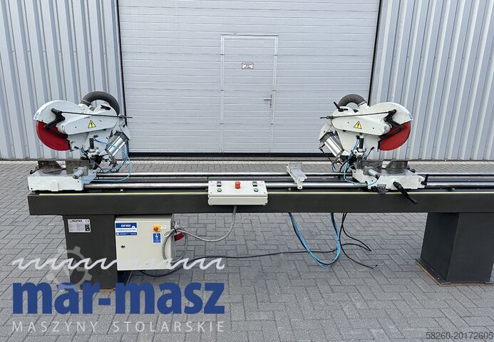 Double mitre saw for wood and aluminium Pertici UNIVER 330IP