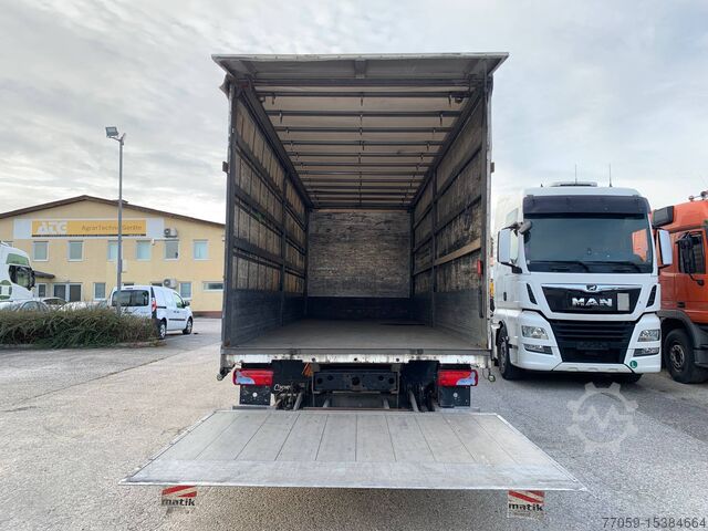 Truck with flatbed & tarpaulin MAN TGM 15.250 4x2 BL + LADEBORDWAND