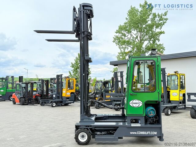 4-way forklift truck Combilift C4000 / GAS / 9300MM / FREE-LIFT / CABIN
