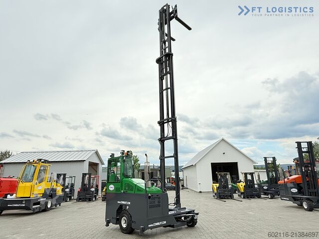 4-way forklift truck Combilift C4000 / GAS / 9300MM / FREE-LIFT / CABIN