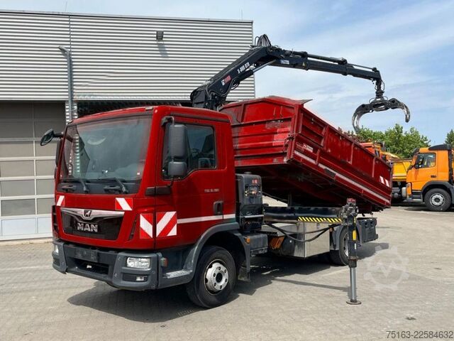Sonderausbau-Transporter MAN TG-L 8.190.4x2 BL 2-Achs Kipper Kran Hiab 078+Gr