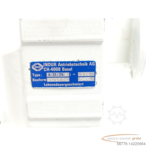 Control unit  INDUR Antriebstechnik DG80-40 Motor SN:994461/9 + A-31 / 25W Getriebe i = 330
