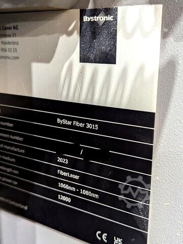 Laser cutting machine Bystronic ByStar Fiber 3015