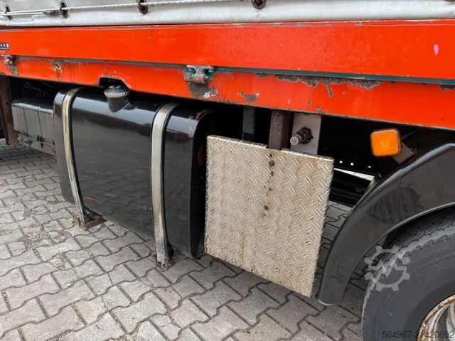 Curtain sider van MAN 8.174 L2000 Pritsche+Plane+LBW DOKA