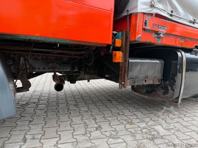 Curtain sider van MAN 8.174 L2000 Pritsche+Plane+LBW DOKA