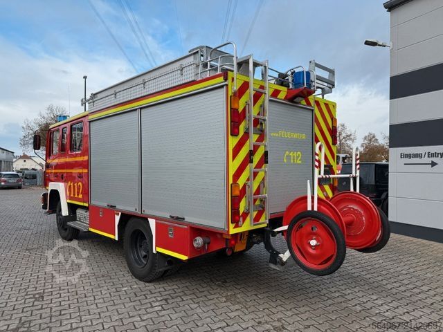 LKW mit Kofferaufbau MAN 12.222 Feuerwehr-LKW LF16 4x4 Allrad Expedition