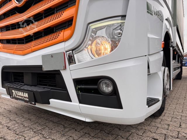 Flatbed truck with tarp MERCEDES-BENZ 1833 Actros 5   StreamSPace LBW