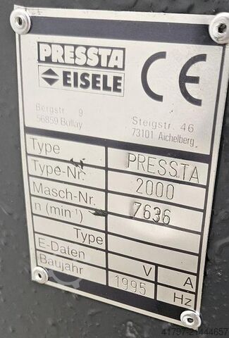 Eckverbindungspresse Pressta Eisele Pressta 2000 Pressta Eisele Pressta 2000