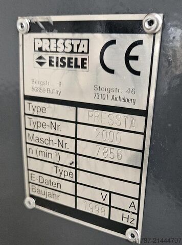 Eckverbindungspresse Pressta Eisele Pressta 2000 Pressta Eisele Pressta 2000