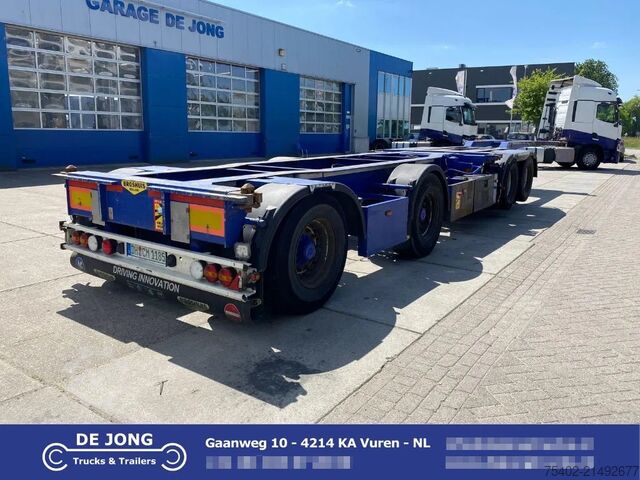 Container transport Broshuis 2Connect 2AKCC / 4 Axles / 3x Steering Axle / 2...