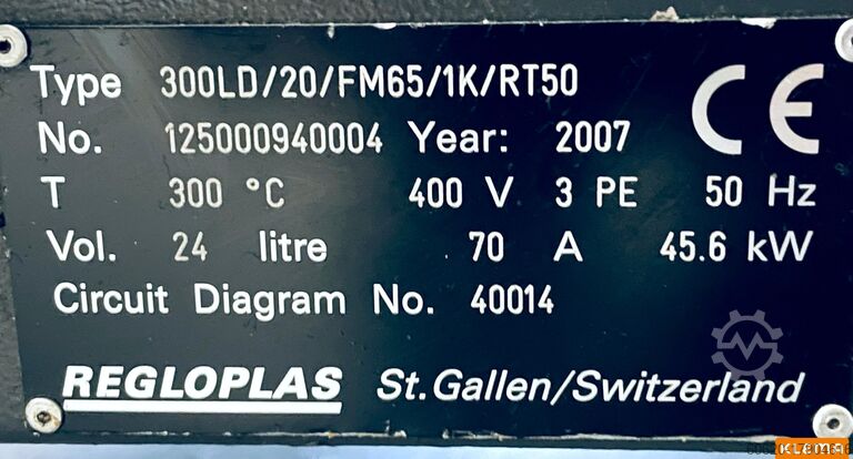 Temperature control unit Regloplas 300LD/20/FM65/1K/RT50(3)