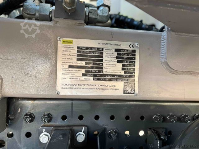 Betonpumpen-LKW MERCEDES-BENZ Arocs 2843- Zoomlion 38, Verkauf & Vermietung