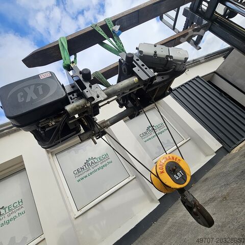 Overhead crane wire rope hoist Konecranes CXT400 5000kg hoist 6m