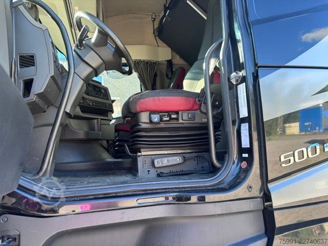 Autokran VOLVO FH 500 Baustoff LKW Mit Hiap Ladekran 177K