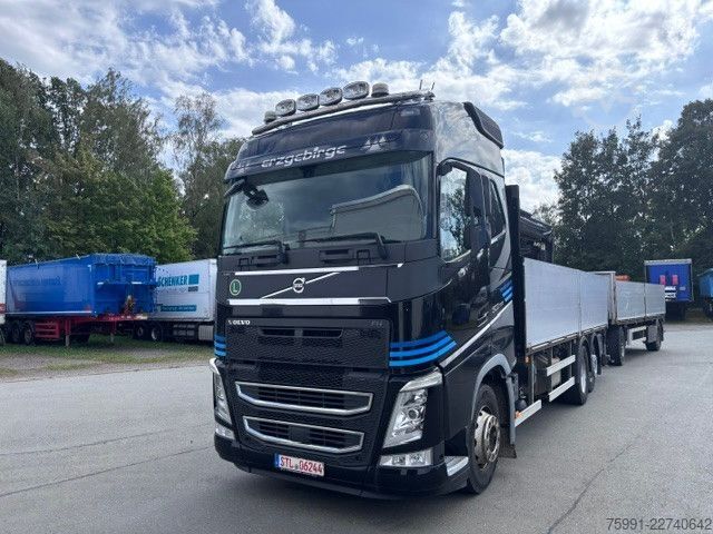 LKW mit Pritsche (offen) VOLVO FH 500 Baustoff LKW Mit Hiap Ladekran 177K