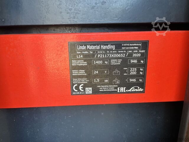 Deichselstapler Linde L14