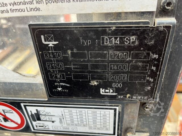Fahrerstandstapler Linde D14SP