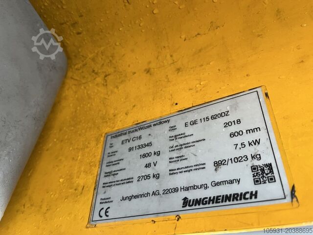 Schubmaststapler Jungheinrich ETVC16