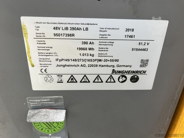 Elektro 3 Rad-Stapler Jungheinrich EFG220