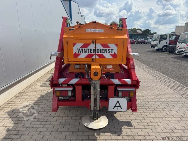 Transporter mit Kipper MULTICAR ISUZU NMR Absetzkipp Varioschild+Streuer