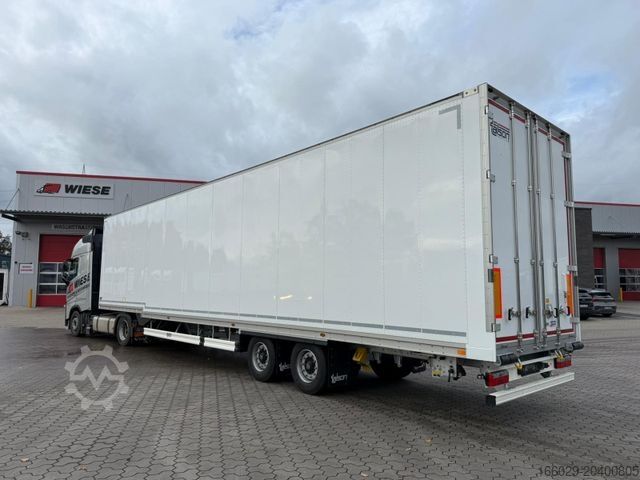 Box semitrailer TALSON TGG TAL 12/18 Mega Kofferauflieger Kleidung 99m³