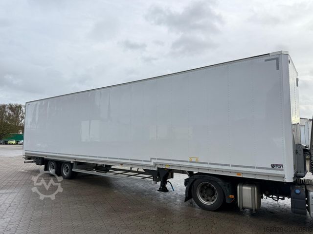 Box semitrailer TALSON TGG TAL 12/18 Mega Kofferauflieger Kleidung 99m³