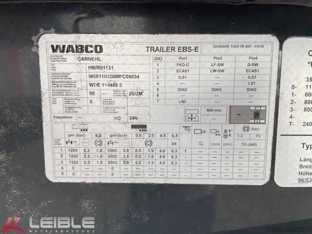 Kipper Auflieger CARNEHL CHKS/A*Thermomulde 25m³ Kippauflieger