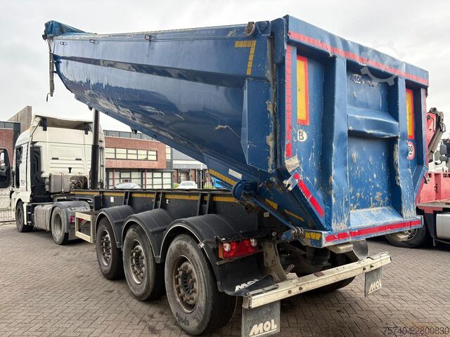 Kipper MOL - + 3X SAF AS + LIFT AS + STUUR AS + 27m3 ALUMI...