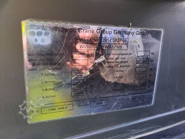 All terrain crane Grove 4080-1