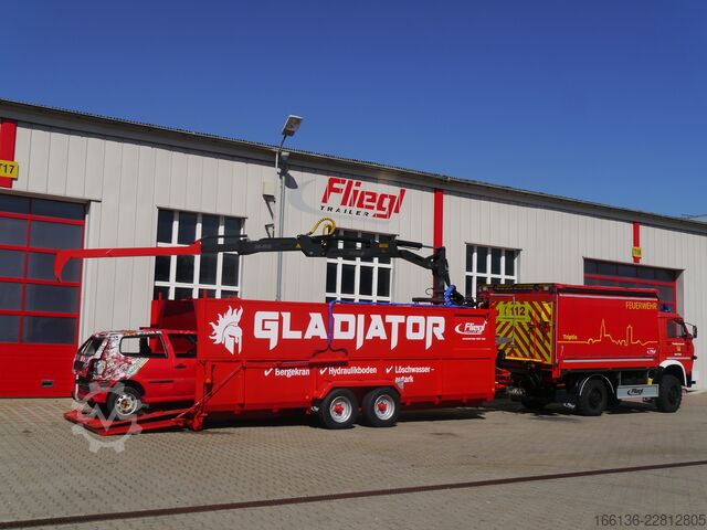 Anhänger Fliegl GLADIATOR - Löschcontainer Feuerwehr