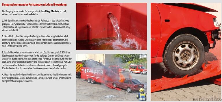Anhänger Fliegl GLADIATOR - Löschcontainer Feuerwehr