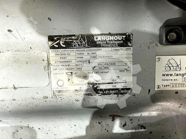 Gabelstapler Nissan UGD 02 A 30 PQ