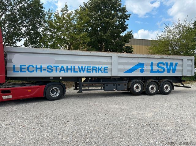 Tipper semitrailer REISCH RHKS-3-SG13 Kippmulde 50m3 Schrottmulde Abbruch