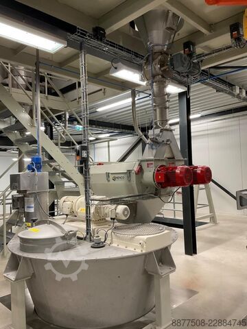 Mixing, screening, and conveying line Hosokawa Micron 20-MFC-43