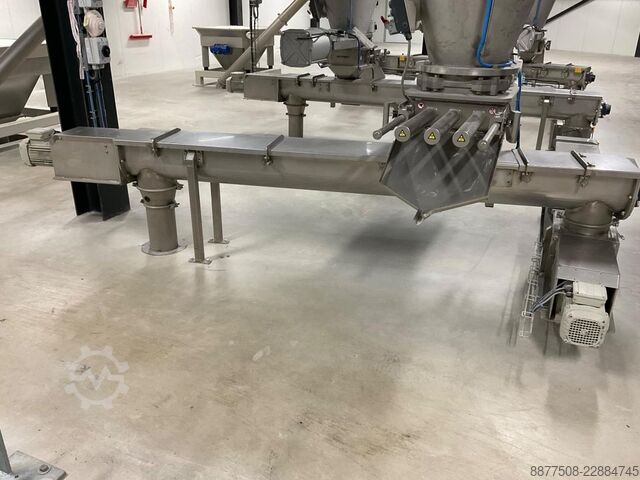Mixing, screening, and conveying line Hosokawa Micron 20-MFC-43