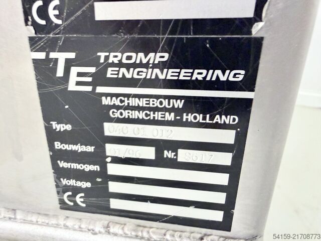 Feingebäckmaschinen Tromp 3-Roll Extruder
