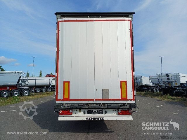 Open semitrailer with tarp Schmitz Cargobull Curtainsider Mega Getränke
