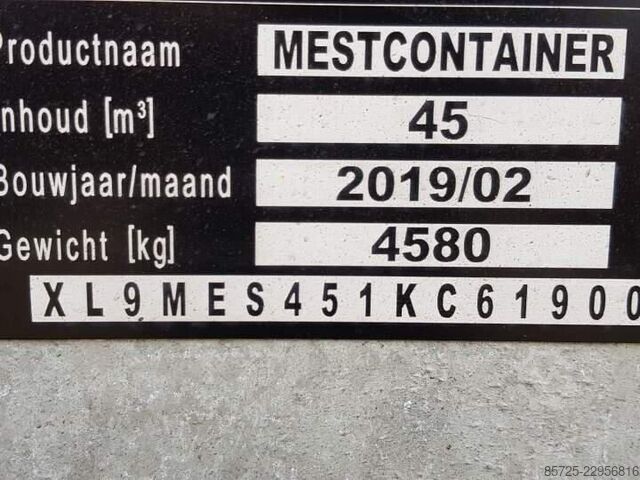 Slurry injector  Nieuwe RDW gekeurde mestcontainer - Nieuw