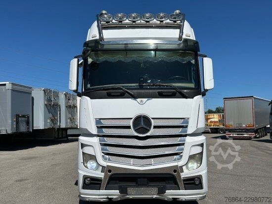 Flatbed truck MERCEDES-BENZ ACTROS 2545 L 6X2, RETARDER, PRITSCHE, HIAB XS 166 D-4 PRO, E5