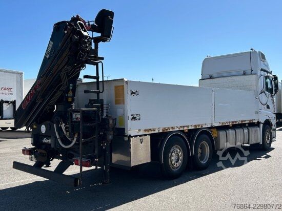 Flatbed truck MERCEDES-BENZ ACTROS 2545 L 6X2, RETARDER, PRITSCHE, HIAB XS 166 D-4 PRO, E5