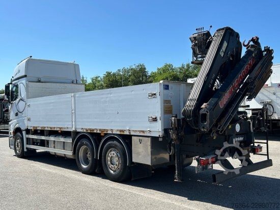 Flatbed truck MERCEDES-BENZ ACTROS 2545 L 6X2, RETARDER, PRITSCHE, HIAB XS 166 D-4 PRO, E5