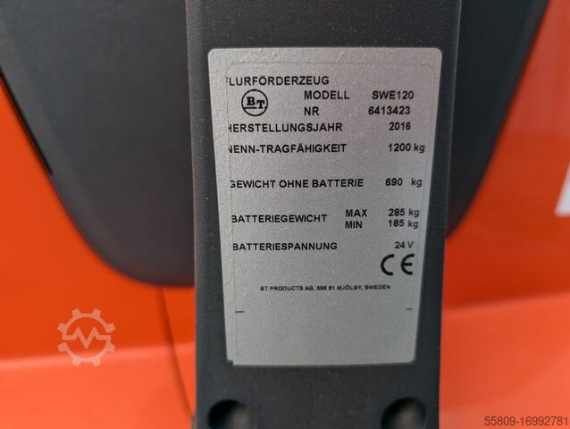 High Lift stacker BT SWE120 // UVV // Elektro