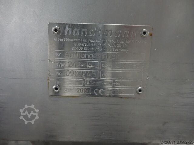 Vacuum stuffer with AL system Handtmann VF 830, AL-System 228-01,242-16