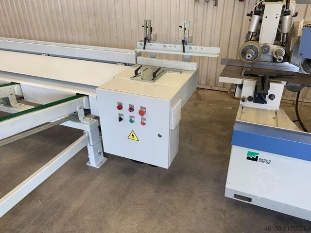 Ein- und Auslauf der Kehlmaschinenmechanisierung LINARES NOT ALMAB IF-100 & OF-100  NOT WEINIG