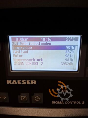 4,0 kW screwcompressor dryer tank KAESER AIRCENTER SX 6